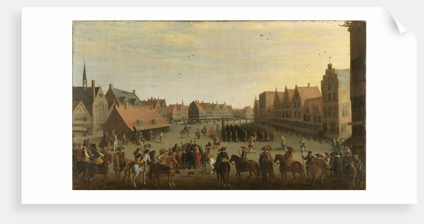 Disbanding of the Waardgelders by Prince Maurice on the Neude at Utrecht, 31 July 1618 by Joost Cornelisz. Droochsloot