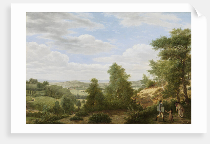 View of the Valley of Montmorency near Saint-Leu-la-Forêt, France by Pieter Rudolph Kleijn