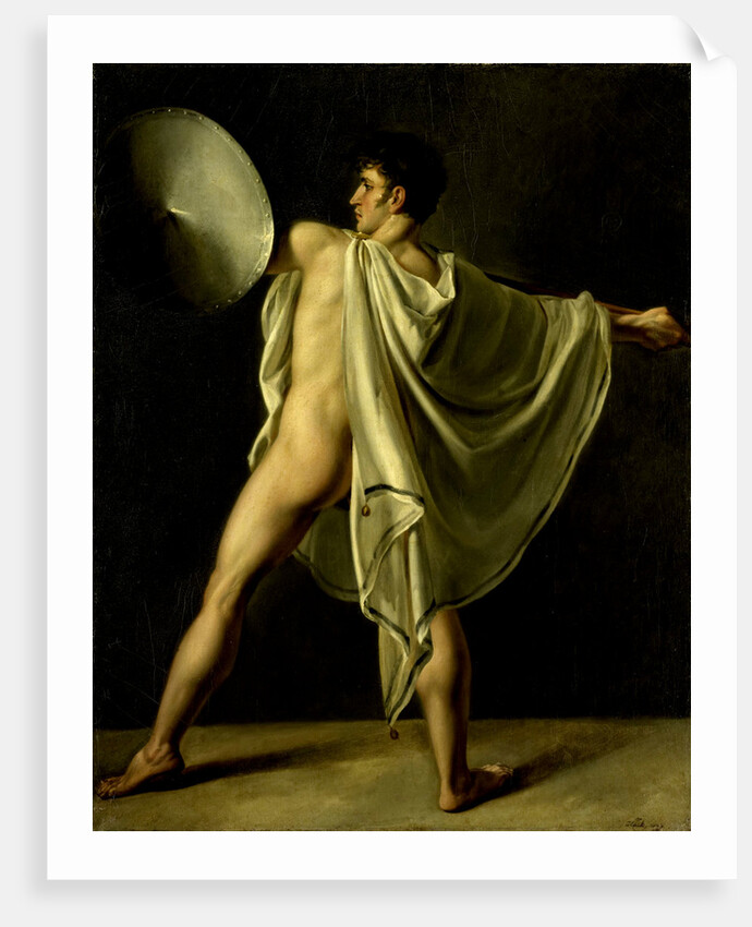 Warrior with Lance and Shield by Joannes Echarius Carolus Alberti