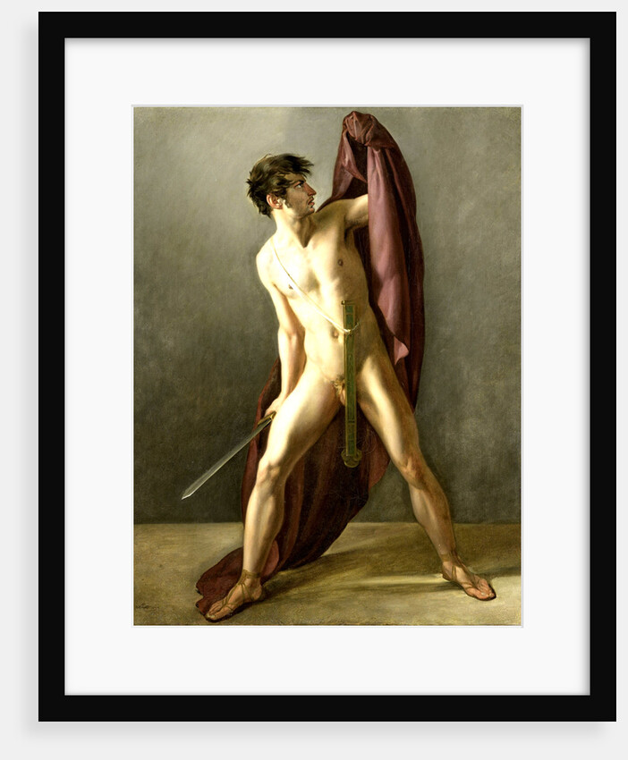 Warrior with Sword Drawn by Joannes Echarius Carolus Alberti