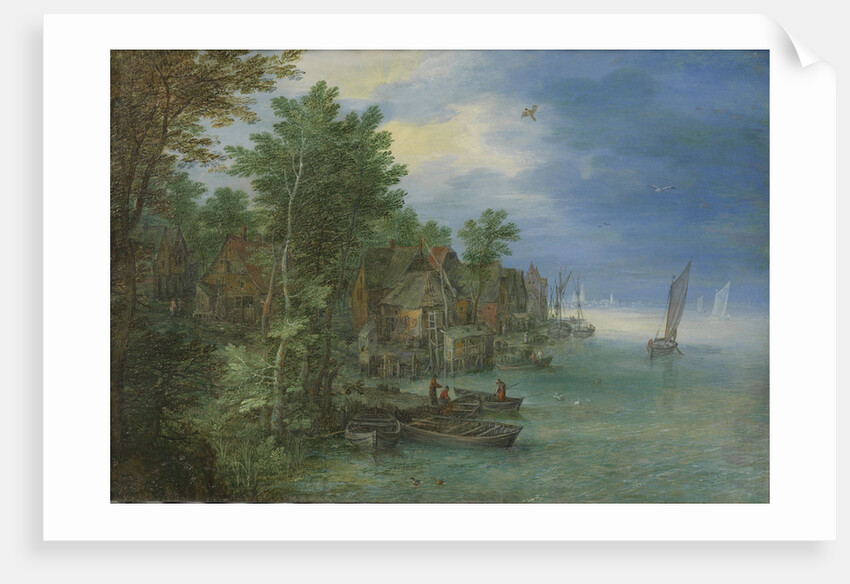 View of a Village along a River by Jan Brueghel I