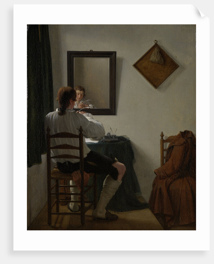 A Writer Trimming his Pen by Jan Ekels II