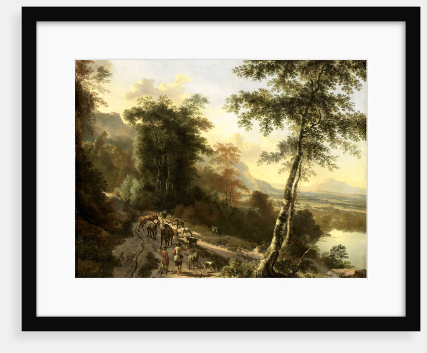 Landscape with Drovers by Jan Hackaert