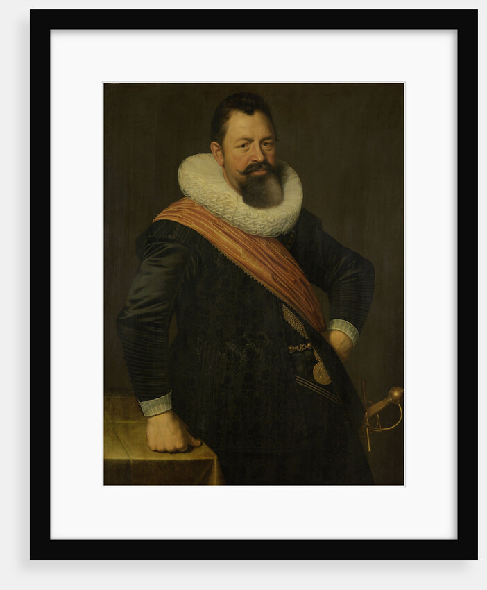 Portrait of Jochem Hendricksz. Swartenhont, Lieutenant-Admiral of Holland, Husband of Elisabeth Bas by Nicolaes Eliasz. Pickenoy