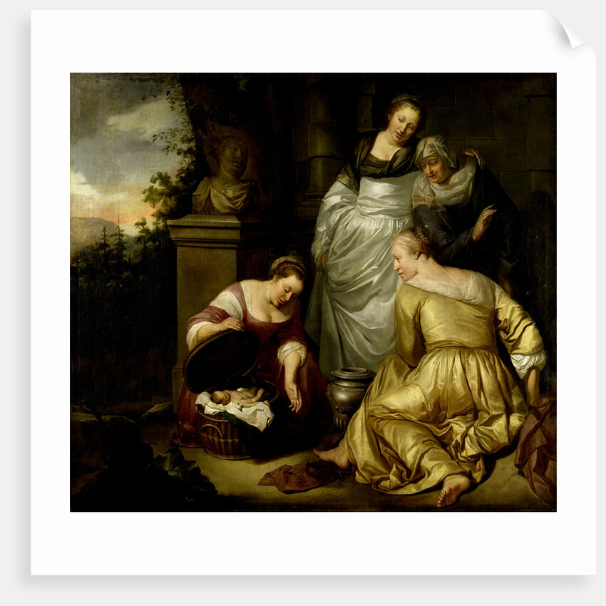 The Daughters of Cecrops, King of Attica, Find Erichthonius by Hendrick Heerschop