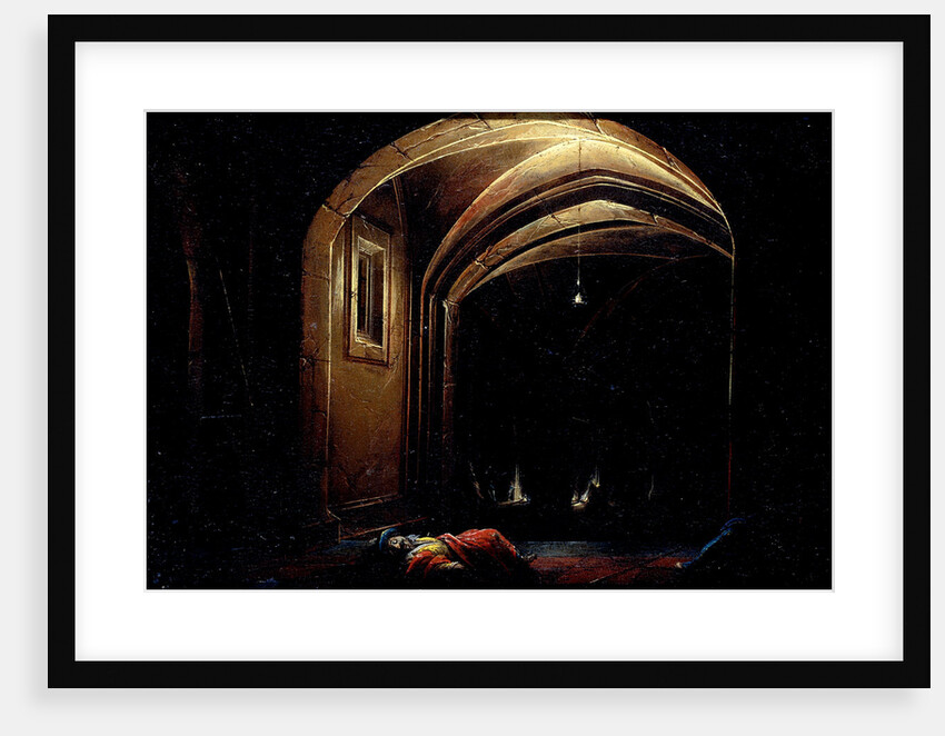 Men Sleeping in a Room with lighted Arches by Hendrik van Steenwijck I