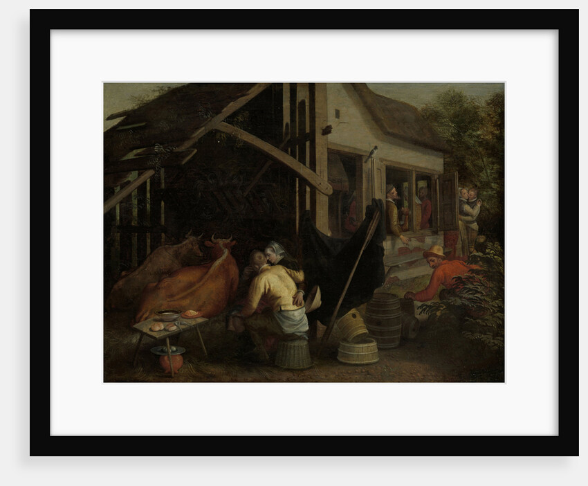 Couples Making Love at a Village Inn by Aert Pietersz.