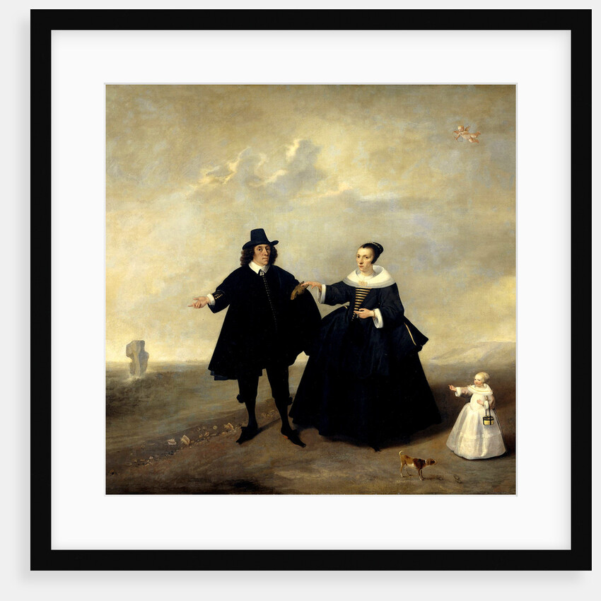 Portrait of a Married Couple with Child, Members of the Beresteyn Family by Anonymous