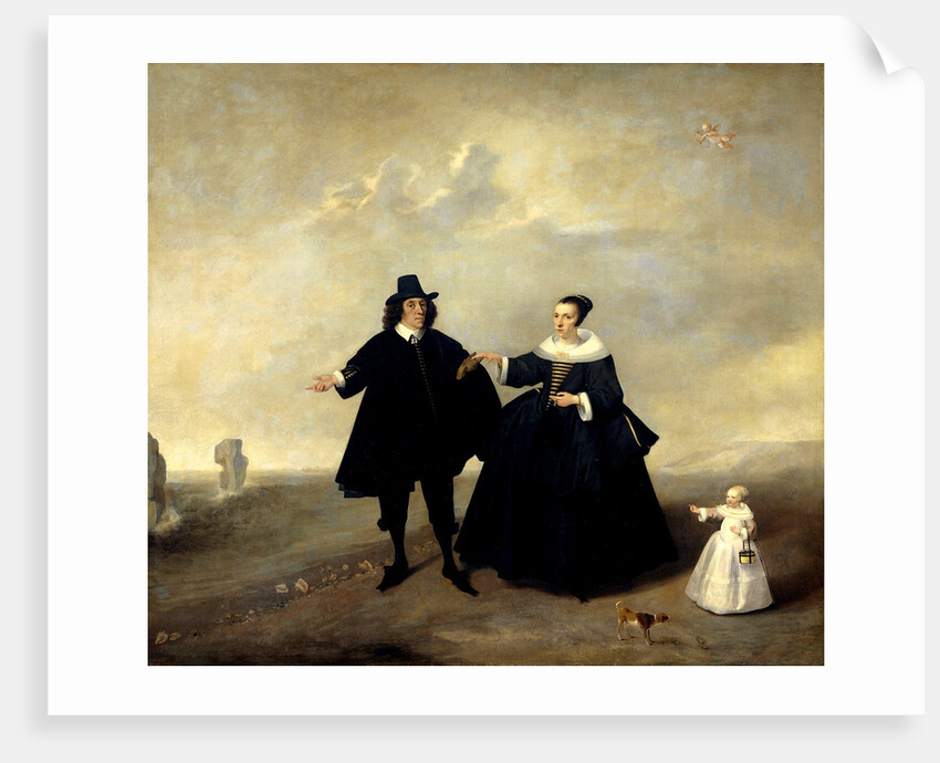 Portrait of a Married Couple with Child, Members of the Beresteyn Family by Anonymous