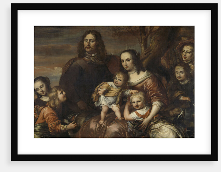 A couple with six children by Jürgen Ovens