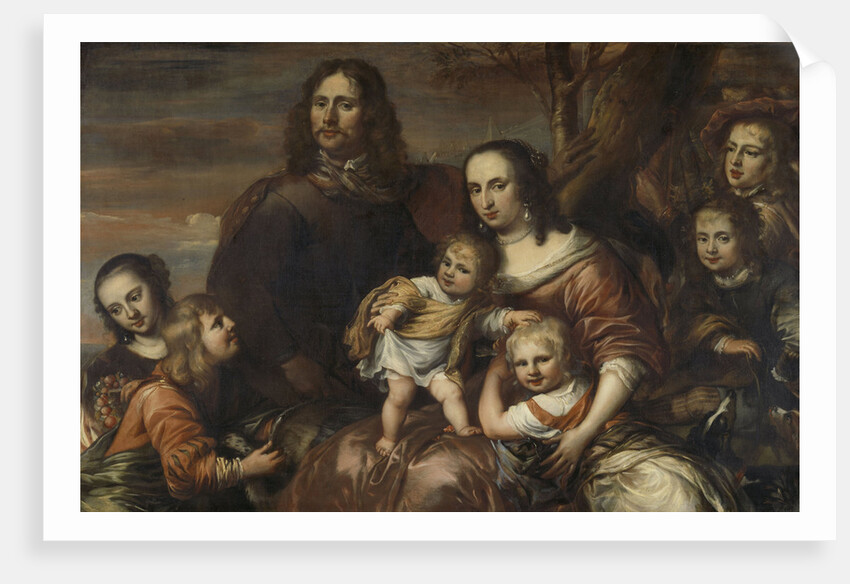 A couple with six children by Jürgen Ovens