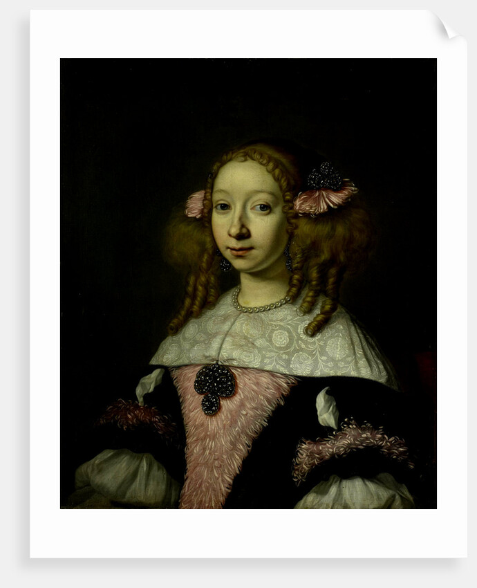 Portrait of Adriana Jacobusdr Hinlopen, Wife of Johannes Wijbrants by Lodewijk van der Helst