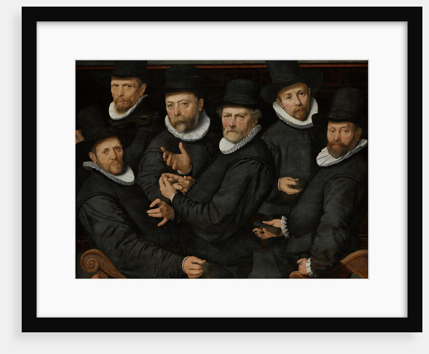 Six Wardens of the Drapers Guild by Pieter Pietersz. I