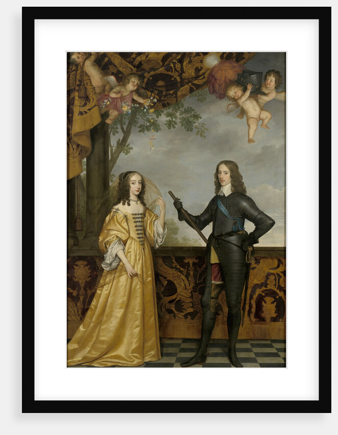 Portrait of William II, Prince of Orange, and his Consort Maria Stuart by Gerard van Honthorst