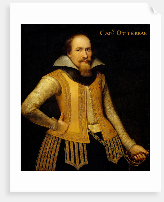 Portrait of Otto Brahe, Captain of a Company of Danes to Repartition Zealand, Entered Service of Brandenburg in 1610 by Anonymous