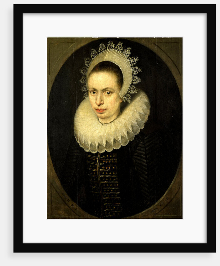 Portrait of Antoinette Walleran, Wife of Philippe Le Mire by Jacob Lambrechtsz. Loncke