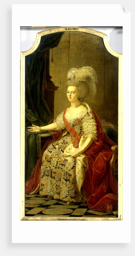Wilhelmina of Prussia, Consort of Prince William V, Frederika Sophia Wilhelmina by Benjamin Samuel Bolomey