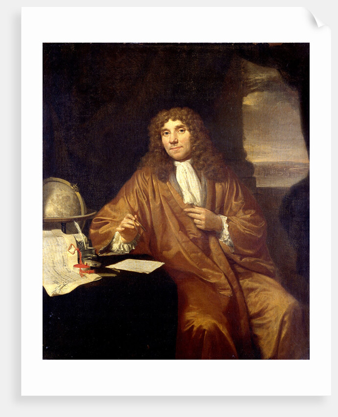 Portrait of Anthonie van Leeuwenhoek, Natural Philosopher and Zoologist in Delft, The Netherlands by Jan Verkolje I