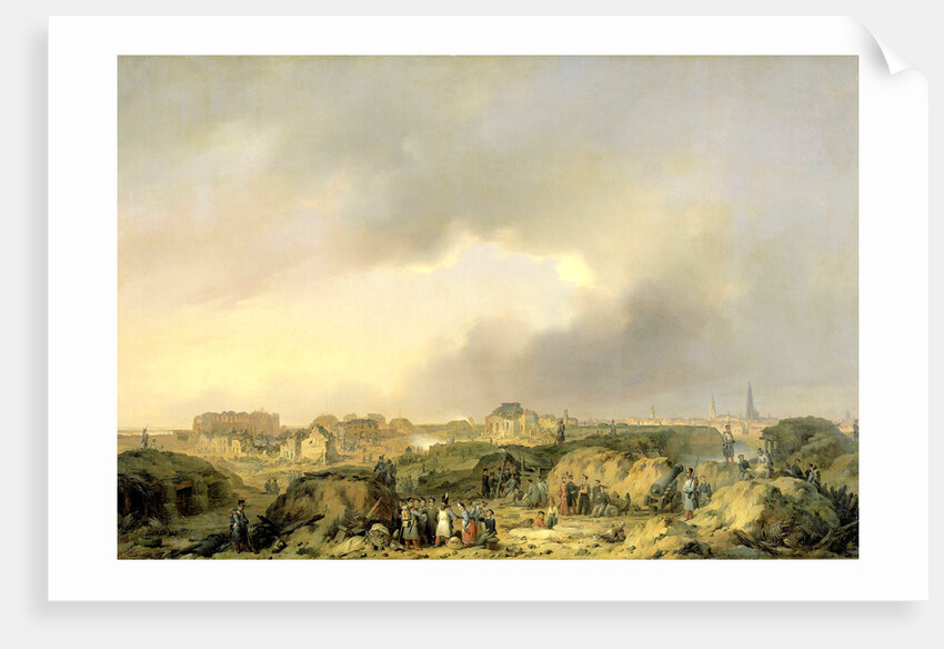 The Citadel of Antwerp, Belgium, shortly after the siege of 19 November - 23 December, 1832 by Ferdinand De Braekeleer I