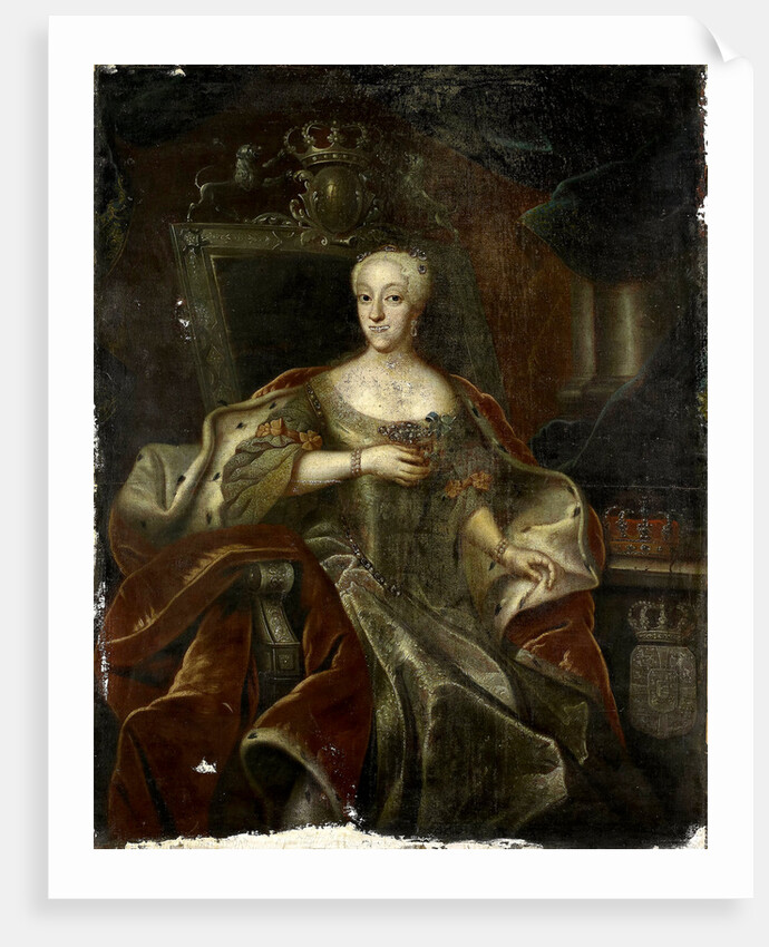 Portrait of Princess Charlotte Amalie, Daughter of Frederick IV, King of Denmark by Anonymous