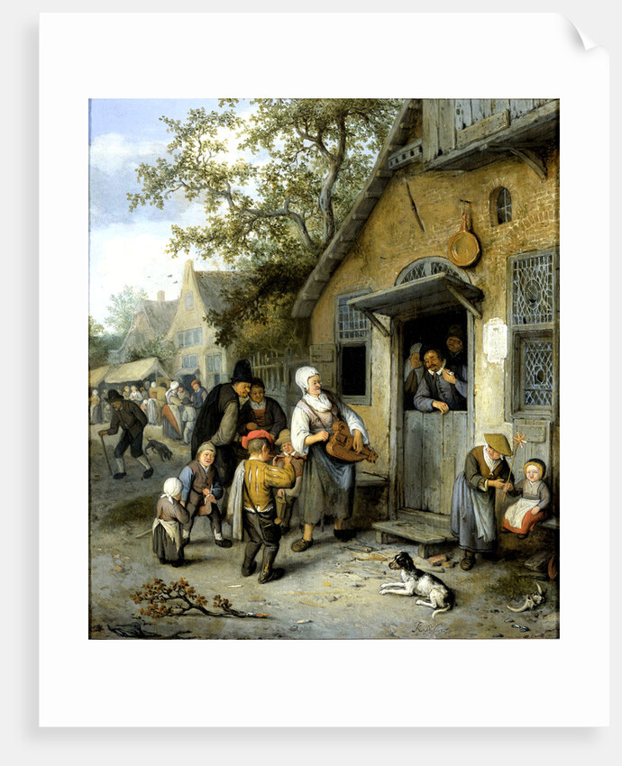Village Kermesse by Cornelis Dusart