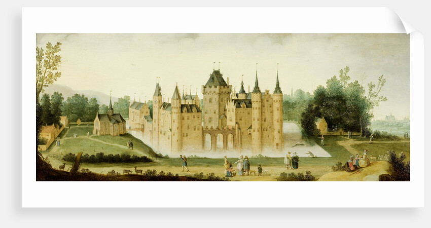 View of the Castle at Egmond aan den Hoef, The Netherlands by Claes Jacobsz. van der Heck