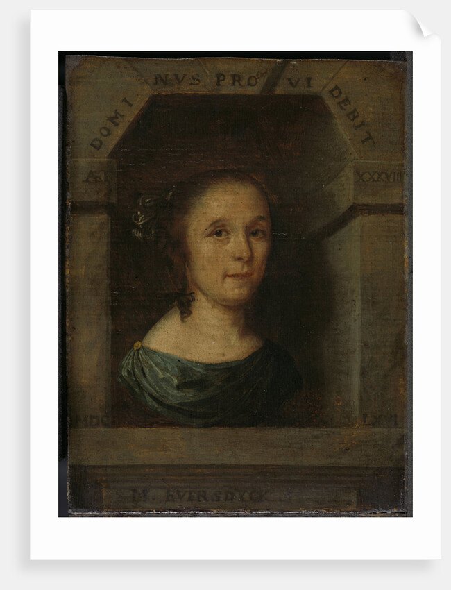 Portrait of Maria Eversdijck, Wife of Nicolaes Blancardus by Willem Eversdijck