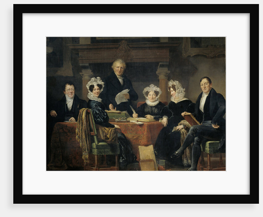 Group Portrait of the Regents and Regentesses of the Lepers' Home of Amsterdam, 1834-35 by Jan Adam Kruseman