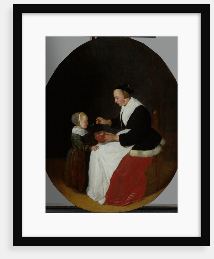 A Mother Feeding the Child Pap by Quiringh Gerritsz. van Brekelenkam
