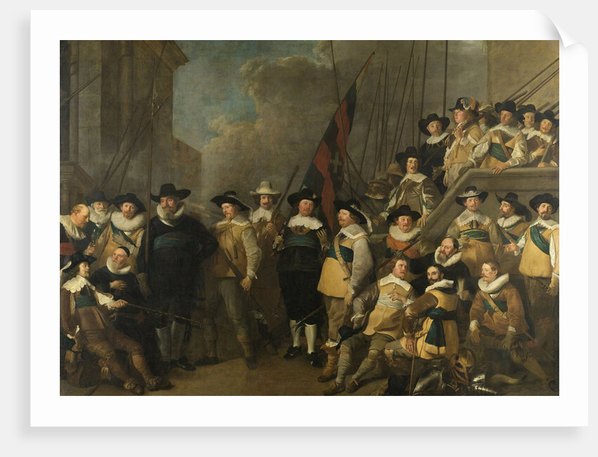 Officers and other Marksmen of the V District in Amsterdam by Jacob Adriaensz. Backer