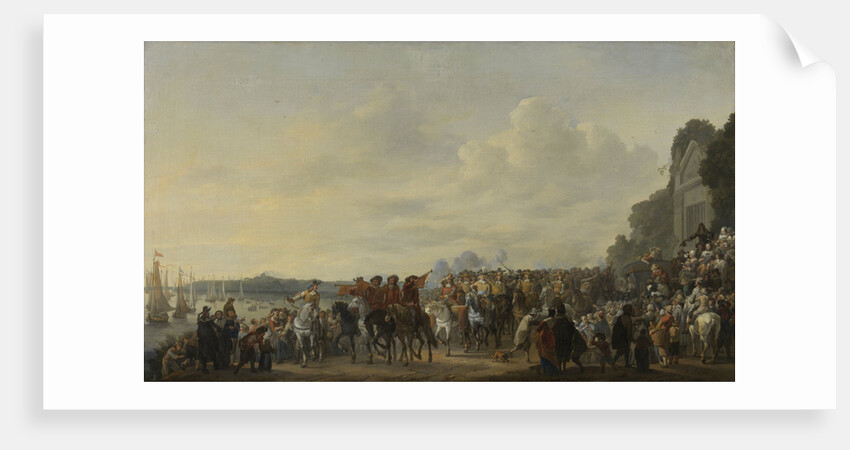 Charles II's Halting at the Estate of Wema on the Rotte during his Journey from Rotterdam to The Hague, 25 May 1660 by Johannes Lingelbach