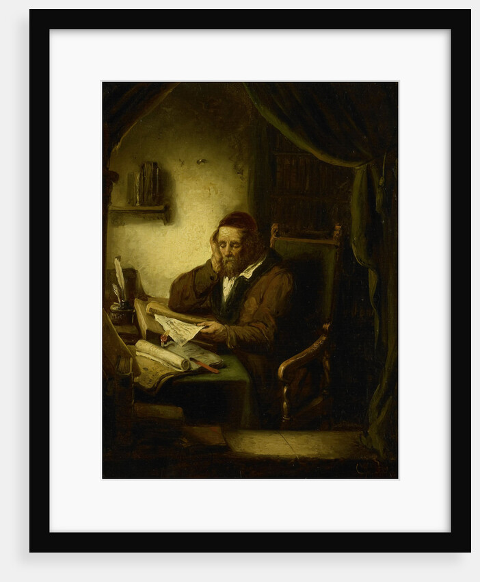 Old Man in his Study by George Gillis Haanen