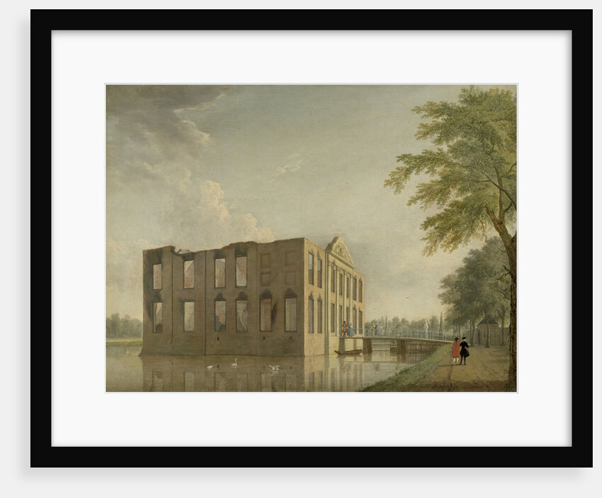 Berckenrode Castle in Heemstede after the Fire, The Netherlands by Jan ten Compe