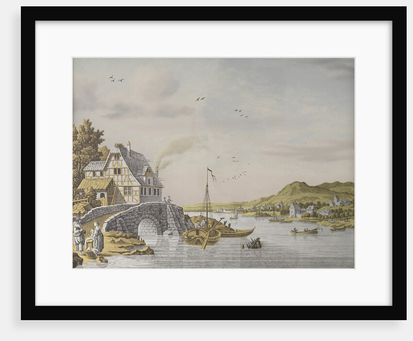 Houses along a River by Jonas Zeuner