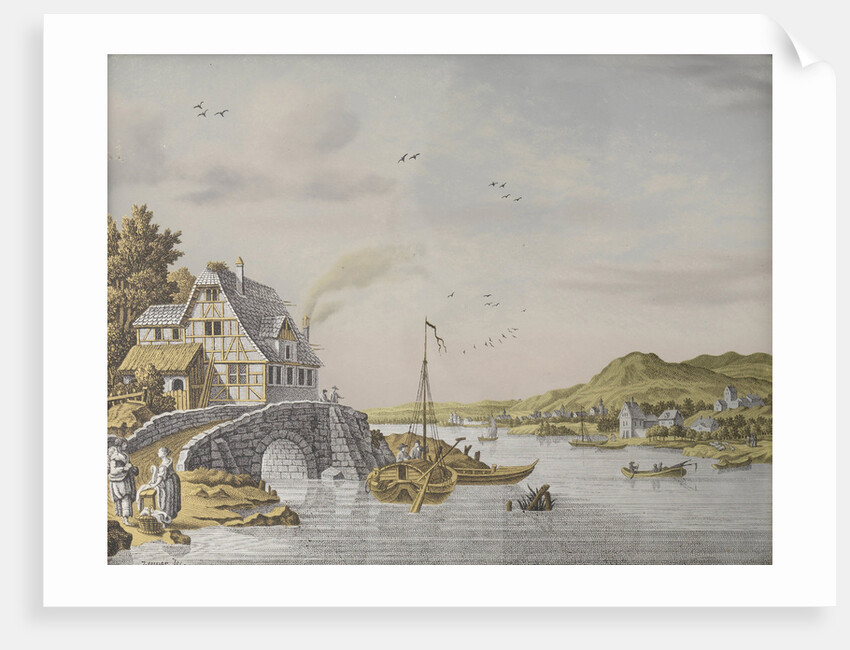 Houses along a River by Jonas Zeuner