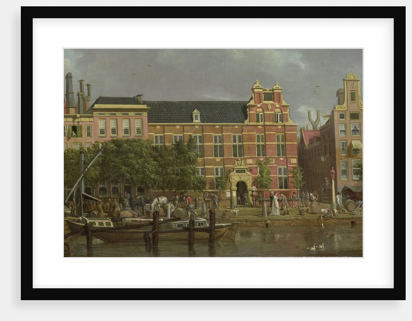 The Latin school on the Singel, Amsterdam by Jacob Smies