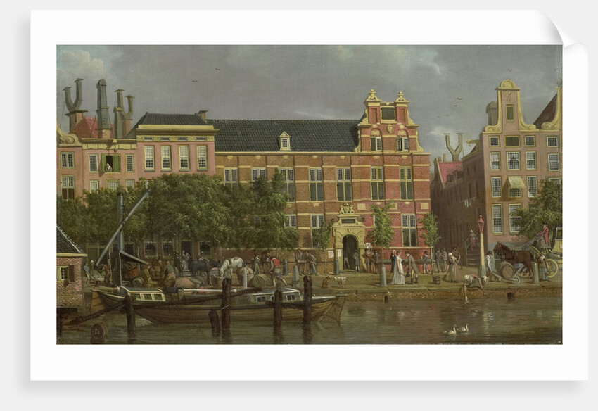 The Latin school on the Singel, Amsterdam by Jacob Smies