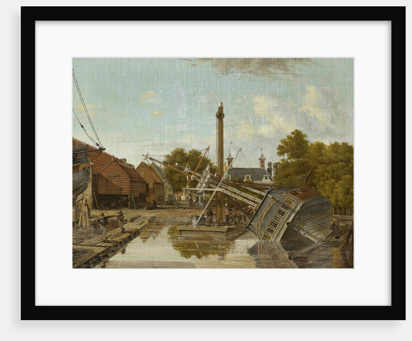 St Jago Shipyard on Bickers Island in Amsterdam, The Netherlands by Pieter Godfried Bertichen