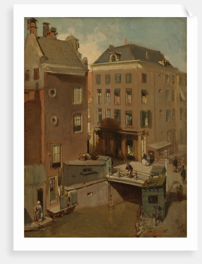 The Osjessluis near Kalverstraat in Amsterdam, The Netherlands by Charles Rochussen