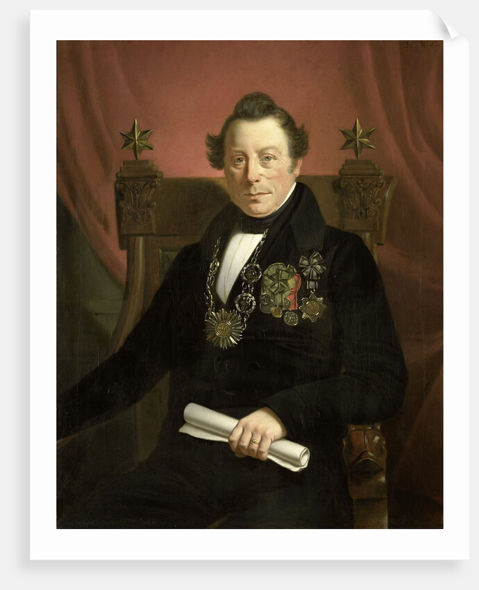 Portrait of Coenraad van Hulst by Jan Cornelis van Rossum