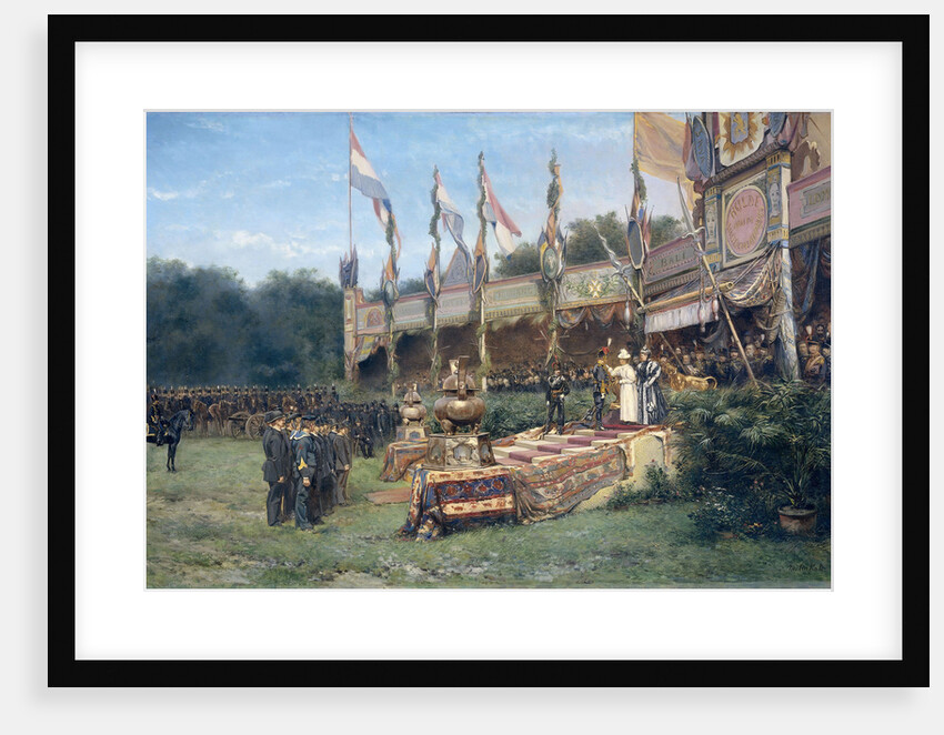 Presentation of the Lombok Cross by Queen Wilhelmina on the Malieveld Hague, 6 juli 1895, The Netherlands by Mari ten Kate