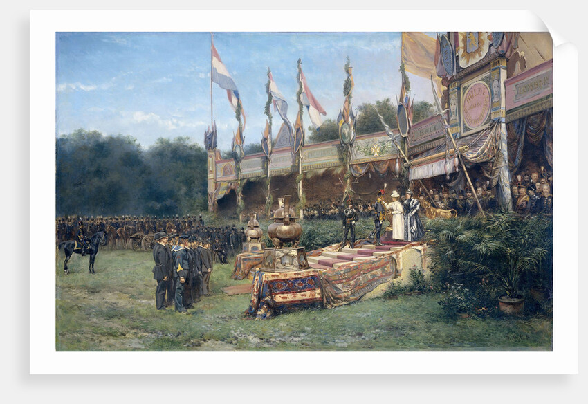 Presentation of the Lombok Cross by Queen Wilhelmina on the Malieveld Hague, 6 juli 1895, The Netherlands by Mari ten Kate