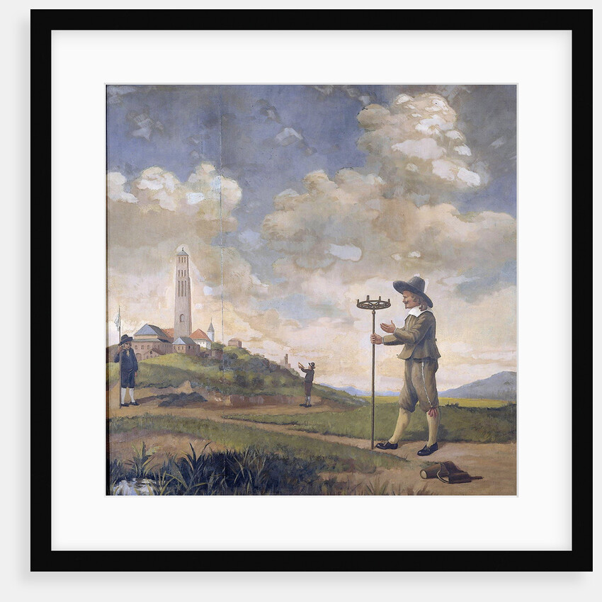 Portrait of a Surveyor, Andries van der Wal by Anonymous