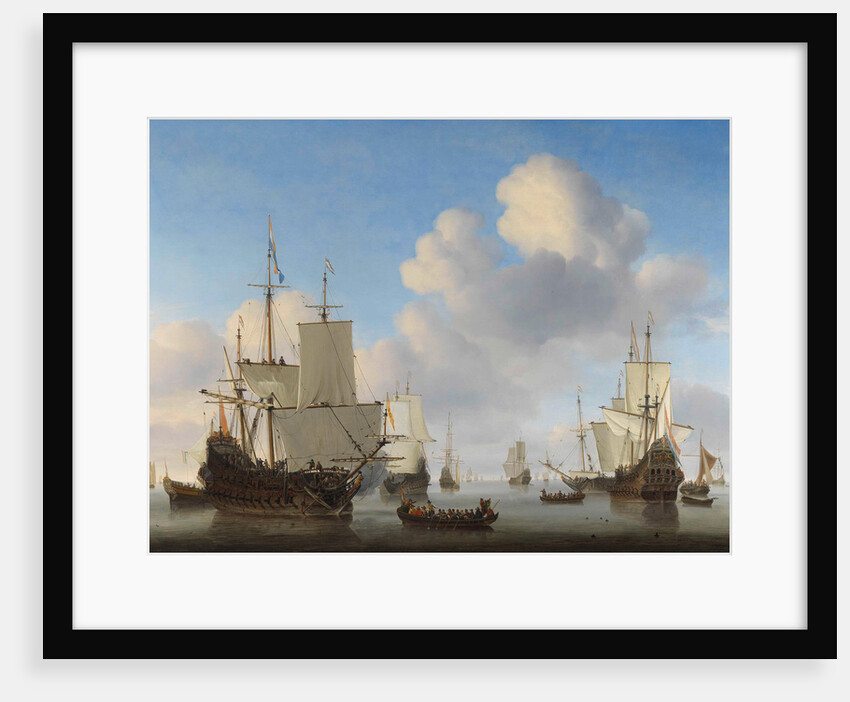 Dutch Ships in a Calm by Willem van de Velde II