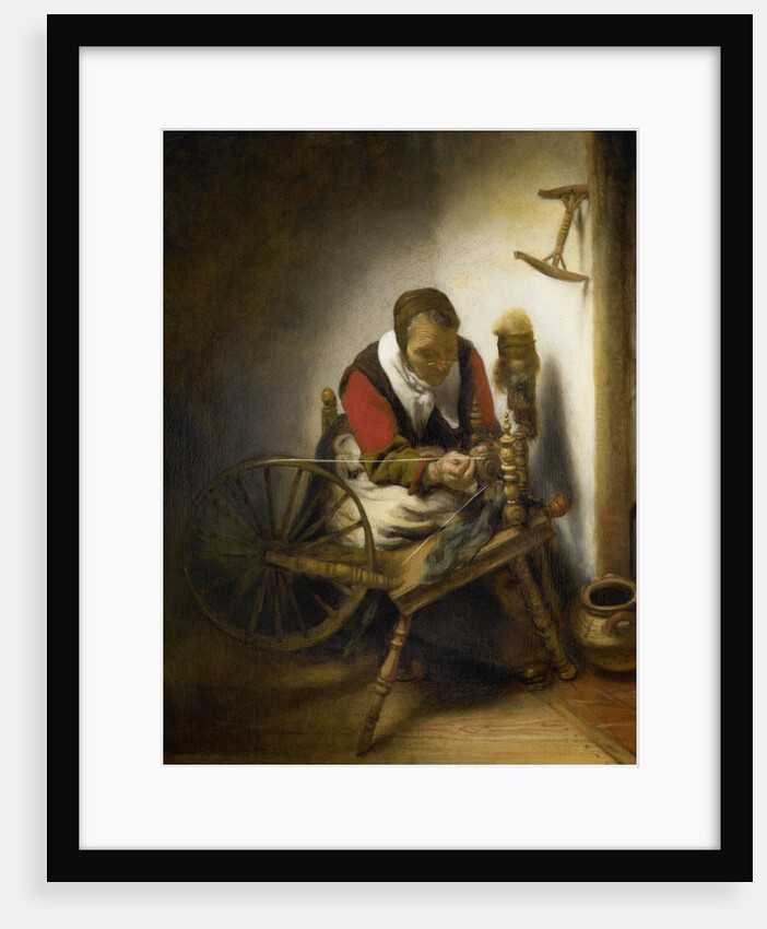 The Spinner, a Niddy-noddy Hanging on the Wall by Nicolaes Maes
