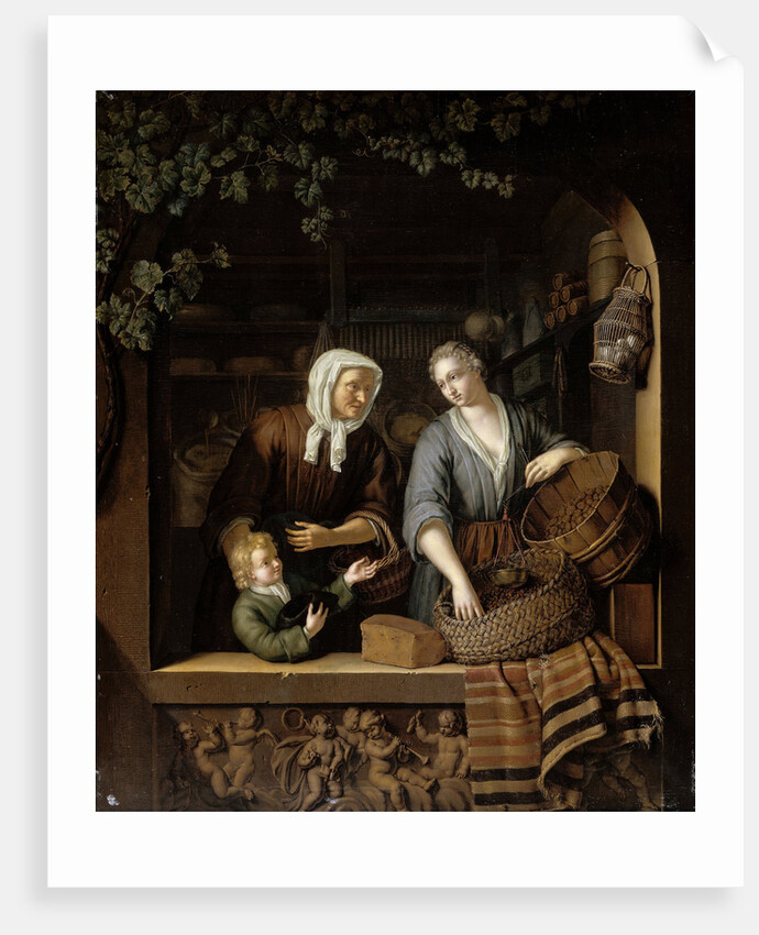 The Grocer’s Shop by Frans van Mieris II