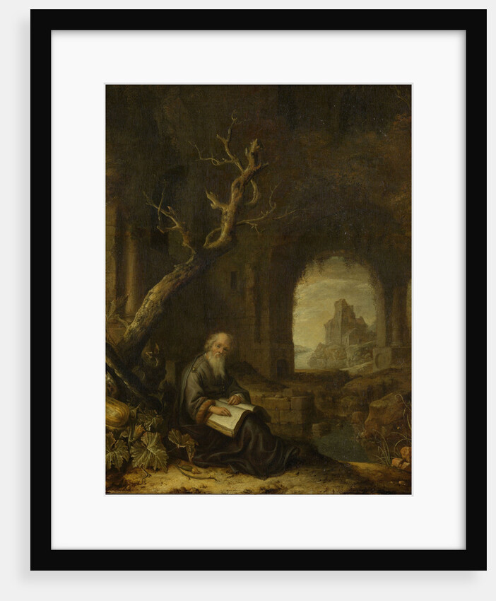 A Hermit in a Ruin by Jan Adriaensz. van Staveren