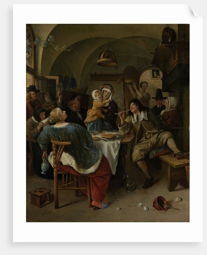 Family scene by Jan Havicksz. Steen
