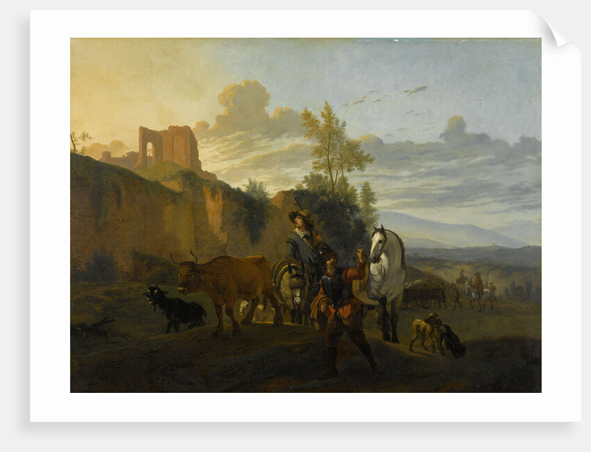 Italian Landscape with Soldiers by Karel Dujardin