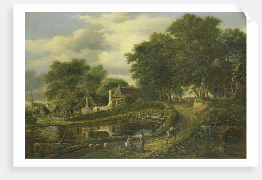 Landscape by Julien Joseph Ducorron